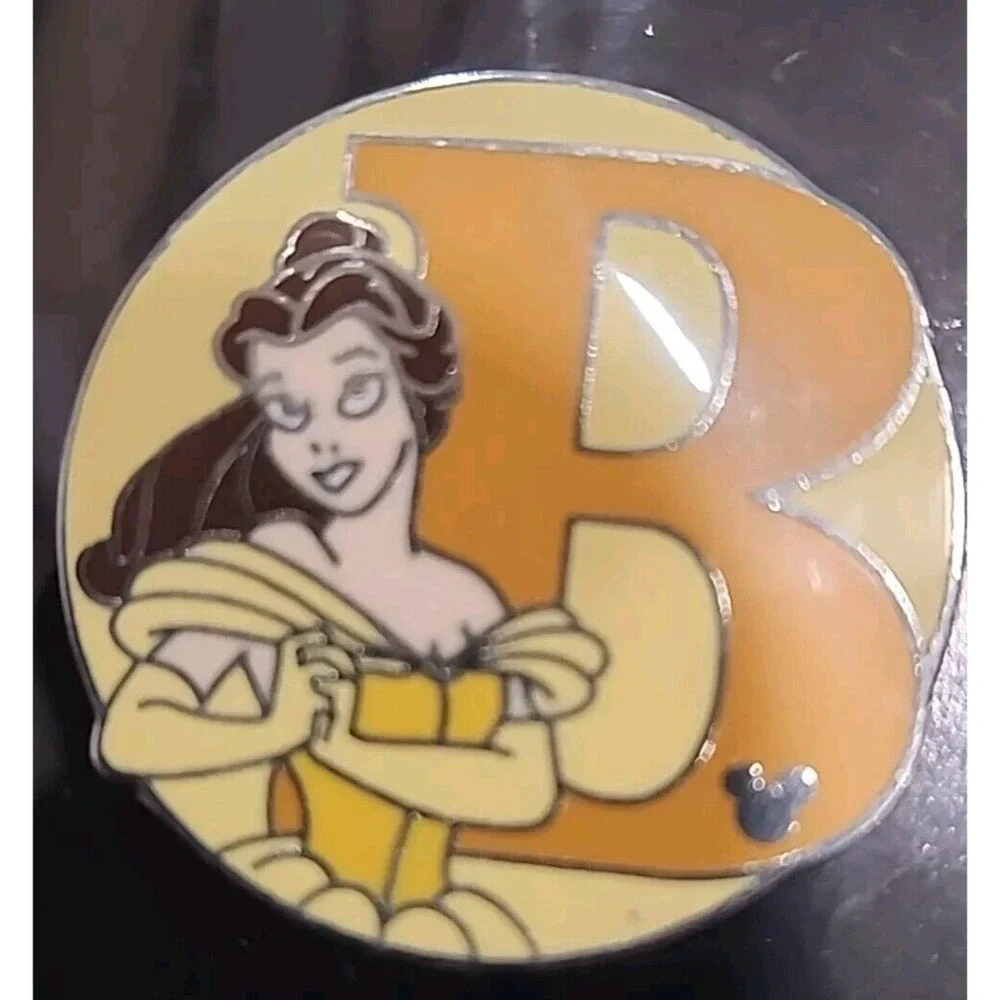 Disney Pin Beauty and the Beast Princess Belle Alphabet Letter B WDW 2008  66581